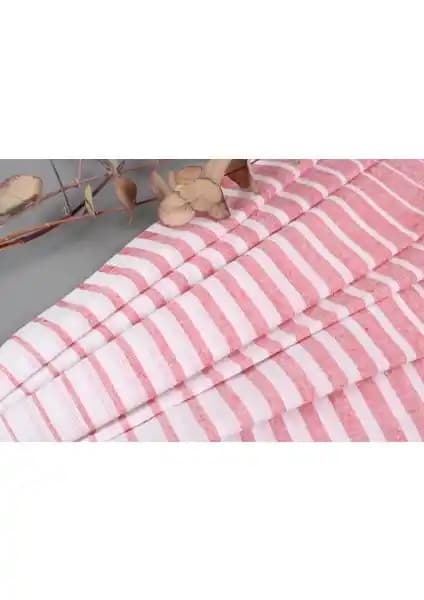 Kayra Export Beyaz-Kırmızı Havlu: Organik Pamuk ile Yüksek Emilim ve Şıklık