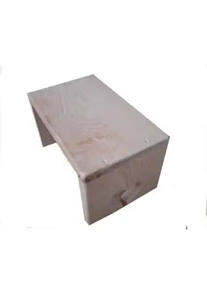 Koza Tasarım Atölyesi Ahşap Çocuk Taburesi Doğal ve Dayanıklı Tasarım