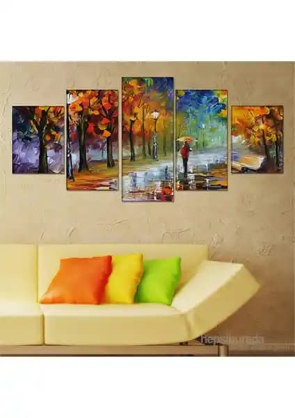 Kp-05 5 Parçalı Canvas Tablo ile İç Mekanlarınıza Modern ve Estetik Dokunuşlar