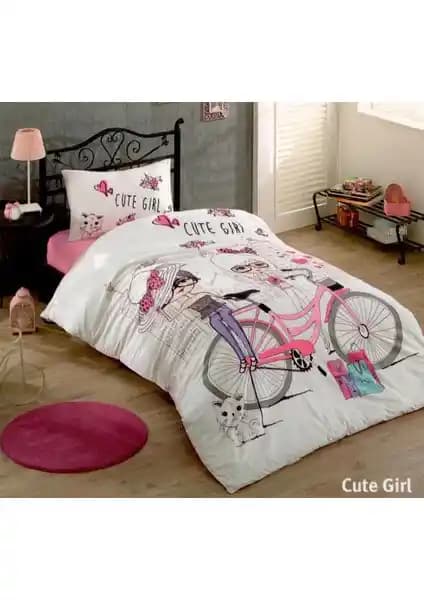 Kristal Cute Girl Tek Kişilik Nevresim Takımı Şık ve Konforlu Tasarım Özellikleri