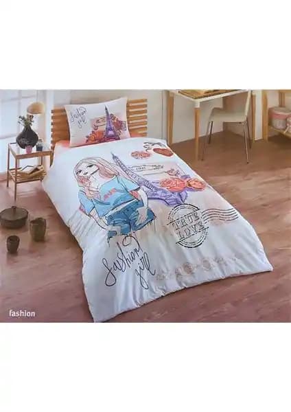 Kristal Fashion Tek Kişilik Genç Nevresim Takımı Modern ve Konforlu Uyku Deneyimi Sağlar