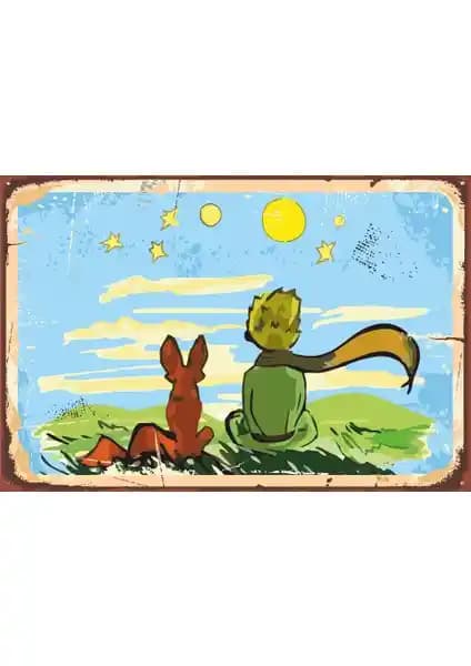 Küçük Prens Retro Vintage Ahşap Poster Dekorasyon İçin Şık ve Dayanıklı Seçenek