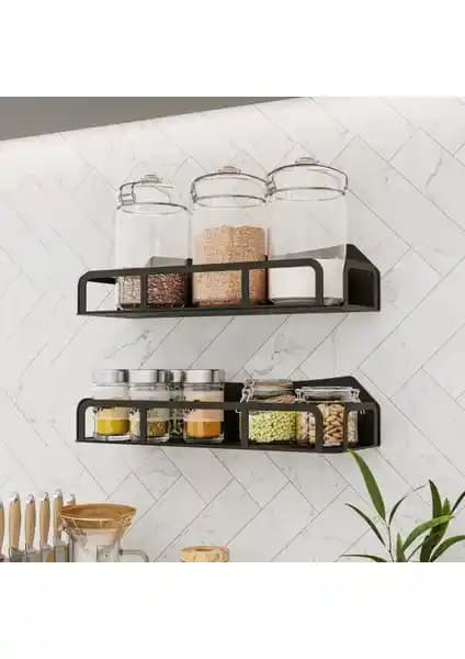 Lamizon Kiler Baharatlık Rafı Seti Modern Tasarım ve Dayanıklılık Özellikleri