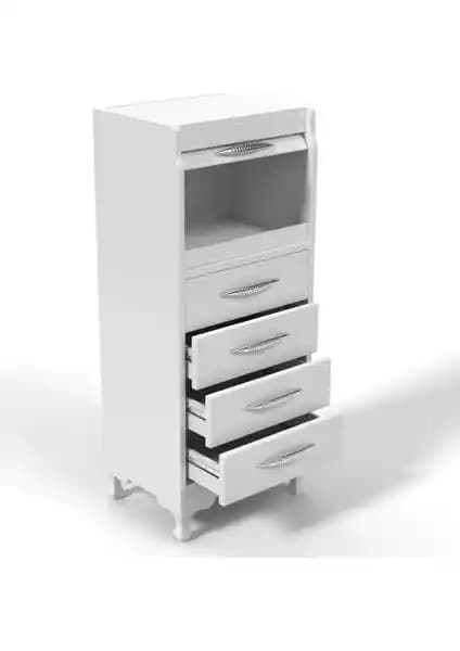 Longlife Çok Amaçlı Mutfak Dolabı Ekmeklik Gözlü Kiler Dolabı Dekoratif ve Fonksiyonel Tasarım