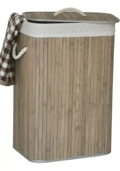 Lorin Bambu Katlanır Çamaşır Sepeti: Estetik ve Pratik Kullanım Sunan Modern Tasarım