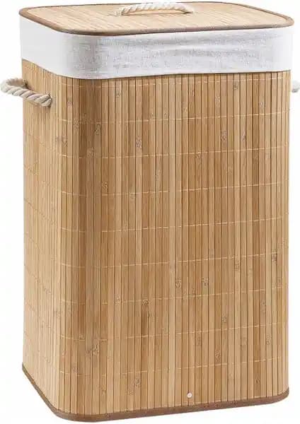 Lorin Rem Bambu Katlanır Çamaşır Sepeti: Estetik ve Fonksiyonellik Bir Arada