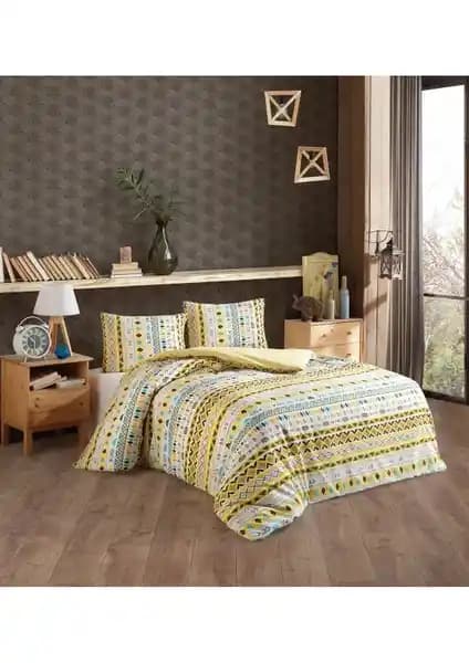 Lotusline Pamuklu Çift Kişilik Nevresim Takımı Modern ve Dayanıklı Tasarım