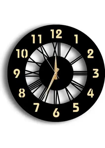 Lupokraft Dekoratif Aynalı Duvar Saati ve Kedili Tablo Modern Şıklık Sunar