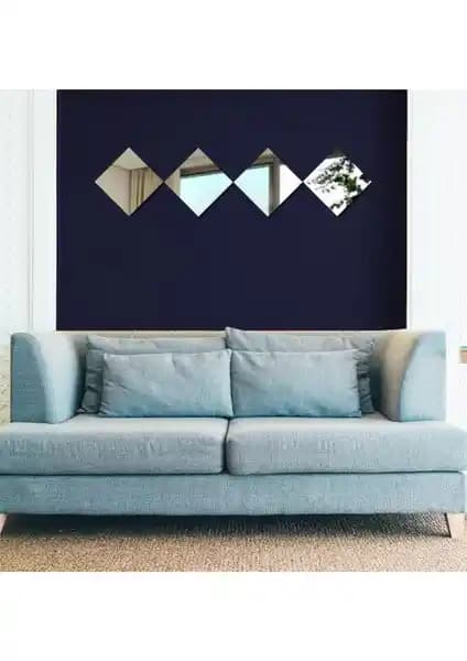 Lyn Home Kare 4 Parçalı 25x25 Ayna: Modern ve Estetik Ev Dekorasyonu İçin Ideal Tercih