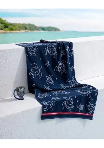 Madame Coco Arlette %100 Pamuk Plaj Havlusu Geniş Boyut ve Şık Tasarım ile Yaz Keyfi