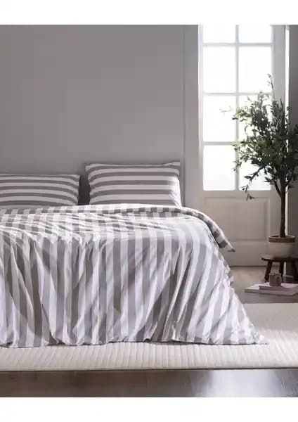 Madame Coco Avignon Tek Kişilik Pamuk Ranforce Nevresim Takımı Bej Renkli Tasarım