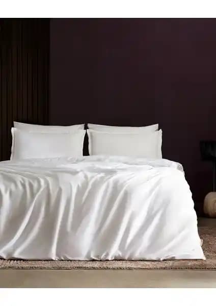 Madame Coco Clarette King Size Bambu Saten Nevresim Takımı: Doğal ve Şık Yatak Dekorasyonu İçin Ideal Seçenek