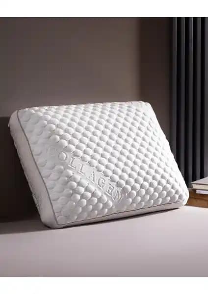 Madame Coco Colmar Visco Kolajen Yastık Ekru Sağlıklı ve Konforlu Uyku Deneyimi Sunar