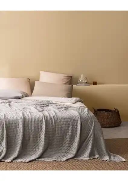 Madame Coco Grania Tek Kişilik Pamuklu Yatak Örtüsü Modern ve Şık Tasarım