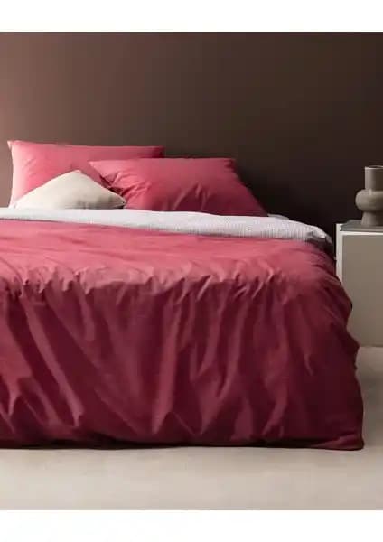 Madame Coco Juin Bordo Çift Kişilik Nevresim Takımı Şık ve Dayanıklı Tasarım