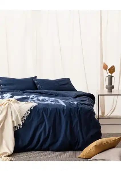 Madame Coco Linda King Size Yıkamalı Gofre Nevresim Takımı - Şık ve Dayanıklı Yatak Seti