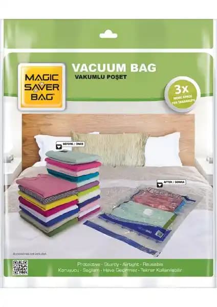 Magic Saver Bag 14'lü Vakumlu Poşet Seti Gıda ve Eşyalar İçin Pratik Saklama Çözümü