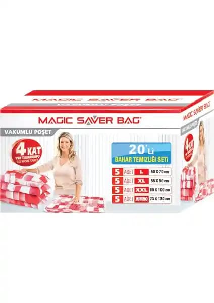 Magic Saver Bag 20'li Bahar Temizliği Seti: Dayanıklı ve Pratik Saklama Çözümleri
