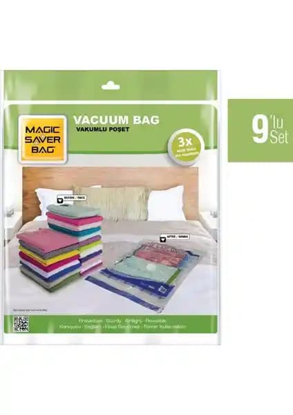 Magic Saver Bag Vakumlu Saklama Poşetleri ile Alan Tasarrufu ve Hava Geçirmez Koruma