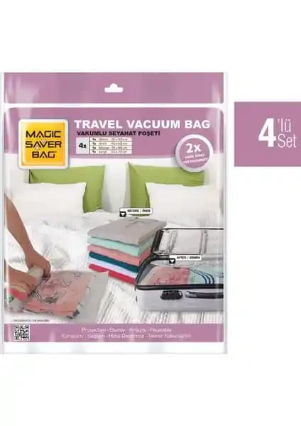 Magic Saver Bag Vakumlu Saklama Poşetleri ile Hacimden Tasarruf Sağlayın