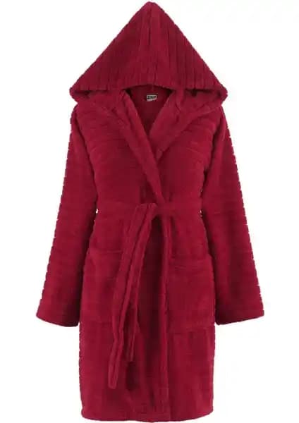 MaisonArt Comfy Kapşonlu Wellsoft Peluş Sabahlık: Konfor ve Şıklığın Bir Arada Sunumu