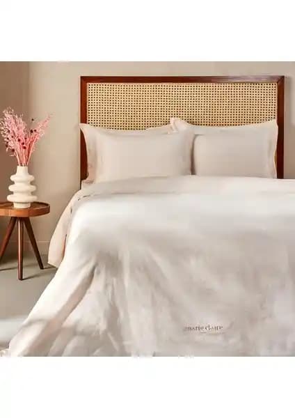 Marie Claire Ceneva Keten Tek Kişilik Nevresim Takımı: Şık ve Dayanıklı Yatak Dekoru
