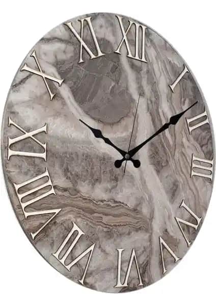 Markakanvas Mermer Desenli Duvar Saati: Şık ve Fonksiyonel Tasarım Özellikleri