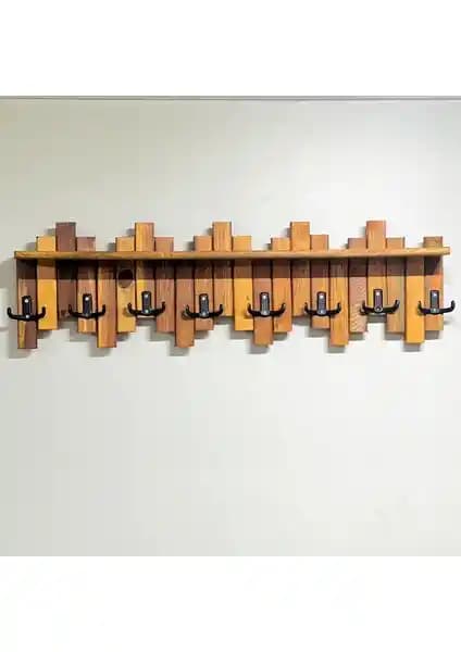 Mavi Trend Kayın Ağacı Duvar ve Kapı Askısı Şık ve Fonksiyonel Tasarım Özellikleriyle