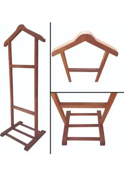 Mavienerji Ahşap Dilsiz Uşak Elbise Askısı: Doğal ve Şık Tasarım ile Fonksiyonellik