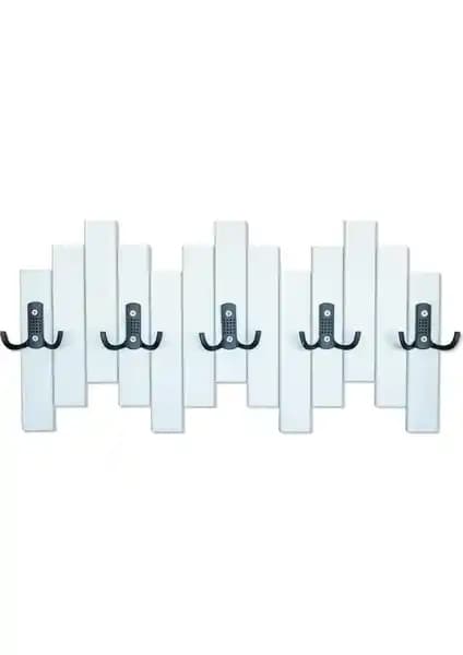 Mavienerji Beyaz Ahşap Duvar ve Kapı Askısı Klasik ve Şık Tasarım Çeşitleri