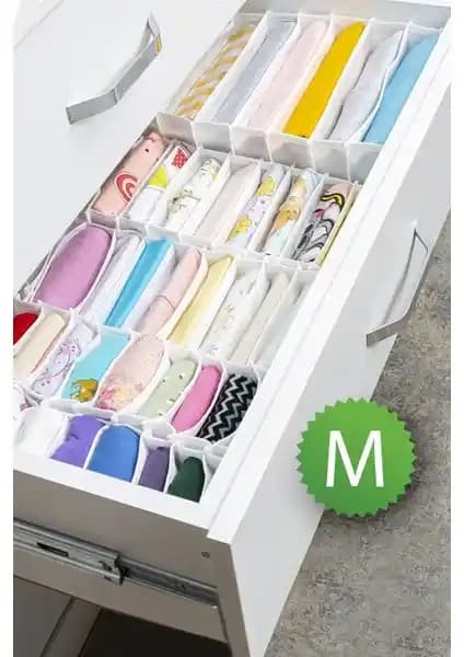 Meleni Home Çok Amaçlı 11 Bölmeli Akordiyon Çekmece ve Dolap İçi Düzenleyici