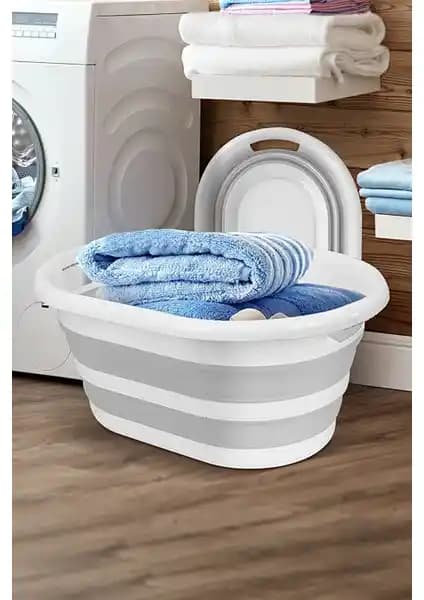 Meleni Home Katlanabilir Silikon Çamaşır Sepeti: Pratik ve Dayanıklı Tasarım Özellikleri