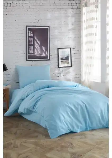 Mertim Tek Kişilik Nevresim Takımı Mavi: Modern ve Şık Tasarım ile Dayanıklılık Arasında Deneme