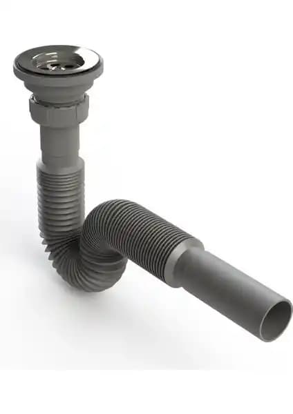 Metal Ağızlı Körüklü Lavabo ve Mutfak Sifonu: Dayanıklı ve Pratik Gider Çözümü