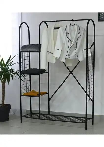 Metal Gardrop Askı Askılık 163.5 cm yüksekliği, dayanıklı ve modern tasarım