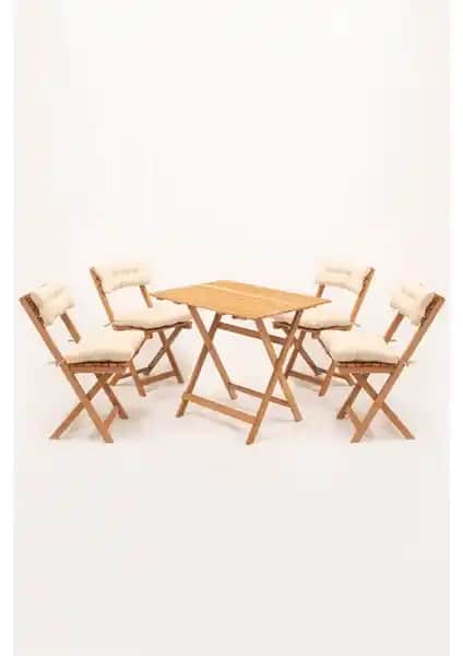 Meya Dekor 4+1 Minderli Balkon ve Bahçe Seti: Dayanıklı ve Estetik Dış Mekan Mobilyası