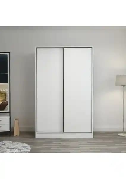 Minar Kale 2 Kapaklı Sürgülü Dolap Beyaz - Modern ve Şık Depolama Çözümü