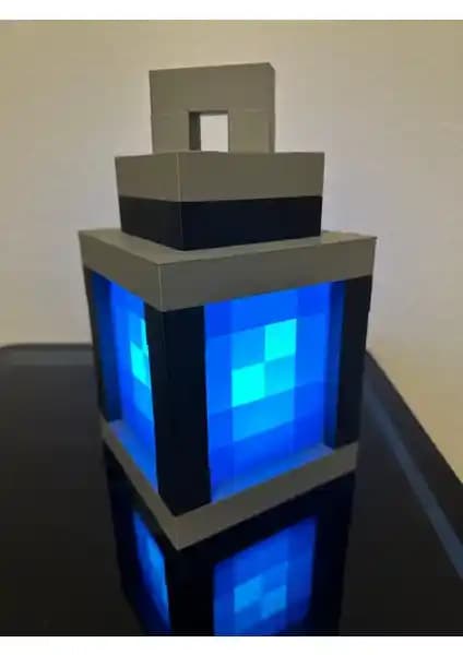 Minecraft Temalı Gece Lambası: Taşınabilir ve Şık Modern Dekoratif Aydınlatma