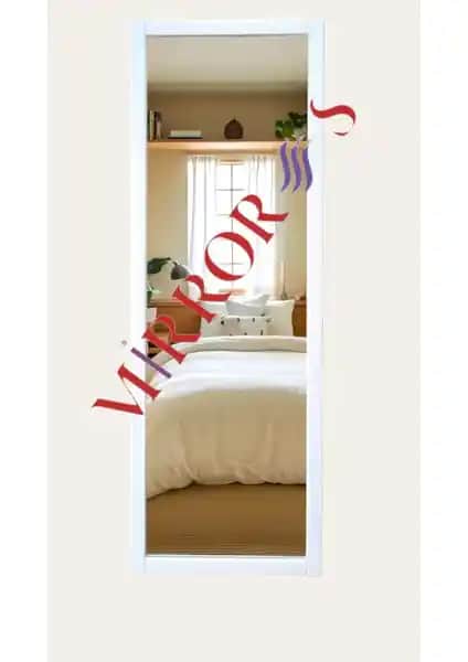 Mirrorss Beyaz Ahşap Duvar Aynası: Modern ve Şık Tasarımıyla İç Mekanlara Zarif Dokunuş