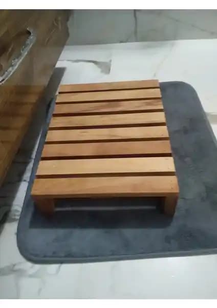 MMS Ahşap Çocuk Lavabo Önü ve Abdest Alma Basamağı: Doğal ve Güvenli Banyo Aksesuarı