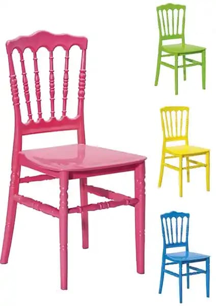 Mobetto ModaLife 4 Adet Renkli Sandalye Seti Bahçe ve İç Mekan Kullanımı için Uygun