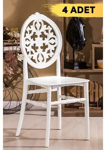 Mobetto Venüs Beyaz Sandalye Seti: Dayanıklı ve Estetik Dış Mekan Mobilyası