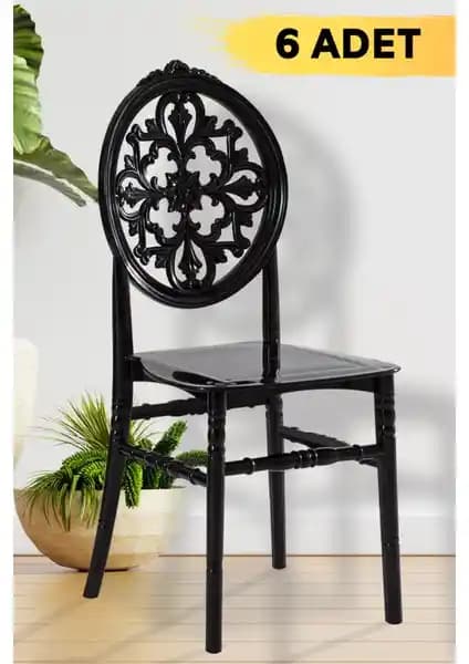 Mobetto Venüs Siyah Sandalye: Modern Tasarım ve Dayanıklılık Özellikleri