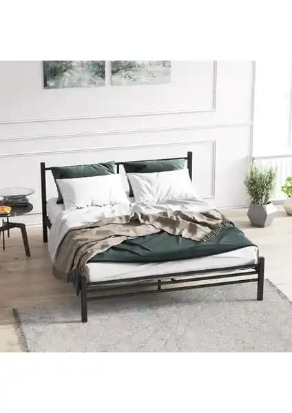 Mobpazar Defne Metal Karyola 140x200 cm dayanıklı ve şık tasarımıyla modern yatak odası çözümleri