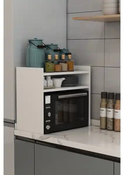 Modalanka Mikrodalga Fırın Rafı Modern ve Dayanıklı Tasarımıyla Mutfağınıza Şıklık Katar