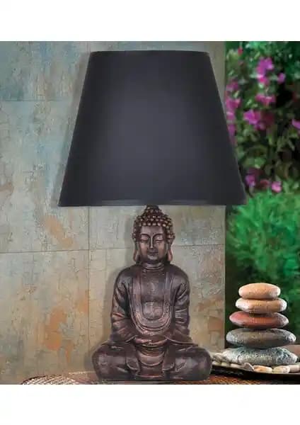 Modern Gold Gri Abajur - Şık ve Dayanıklı İç Mekan Aydınlatma Çözümü