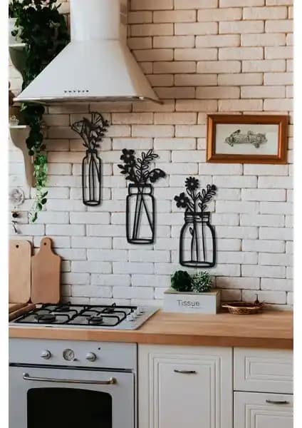 Modern ve Şık 3'lü Vazo Seti ile Ev Dekorasyonunuza Yeni Bir Soluk Katın