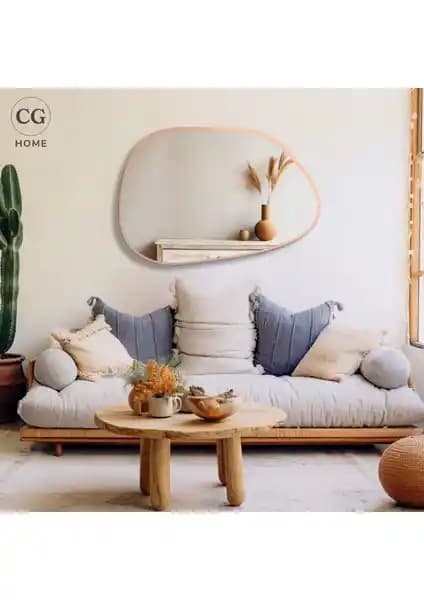 Modern ve Şık Asimetrik Ayna - Dayanıklı ve Kolay Montajlı Tasarım