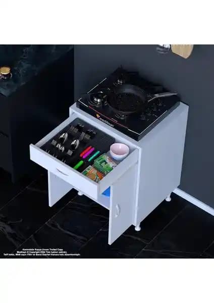 Modilayn BİRCE Modern ve İşlevsel 60x87x48 cm Mutfak Dolabı, Şık ve Dayanıklı Tasarım