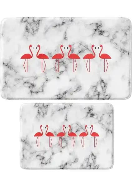 Monnhein Sevimli Tasarımlı Mikrofiber Banyo Paspası Takımı Güvenlik ve Estetik Sunar